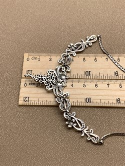 *Колье р.50 Виноградная Гроздь Микс Марказит Гранат Пироп арт. NE473-004 вес 26,42 г - фото 295784 *Колье р.50 Виноградная Гроздь Микс Марказит Гранат Пироп арт. NE473-004 вес 26,42 г - фото 295784
