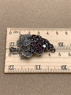 *Подвеска Виноградная Гроздь Микс Марказит Гранат Пироп арт. HP616-259 вес 12,05 г - фото 295844 *Подвеска Виноградная Гроздь Микс Марказит Гранат Пироп арт. HP616-259 вес 12,05 г - фото 295844