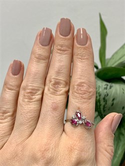 *Кольцо р.18,5 Рубин арт. 3987002684-10-748 Вес 1,43 г - фото 295929