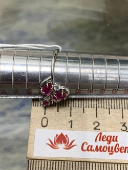 *Кольцо р.18,5 Рубин арт. 3987002684-10-748 Вес 1,43 г - фото 295931