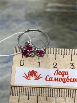 *Кольцо р.18,5 Рубин арт. 3987002684-10-748 Вес 1,43 г - фото 295933