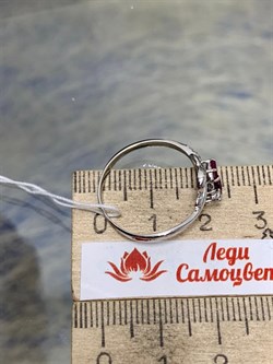 *Кольцо р.18,5 Рубин арт. 3987002995-10-916 Вес 1,37 г - фото 295950