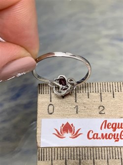 *Кольцо р.18,5 Рубин арт. 3987002995-10-916 Вес 1,37 г - фото 295952