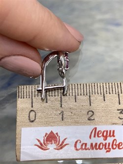 *Серьги Рубин арт. 3987012995-10-711 Вес 2,35 г - фото 295967