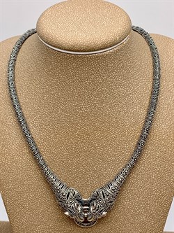 *Колье р.55 Кошки Микс Марказит арт. NE531-069 вес 38.57 г - фото 296018 *Колье р.55 Кошки Микс Марказит арт. NE531-069 вес 38.57 г - фото 296018