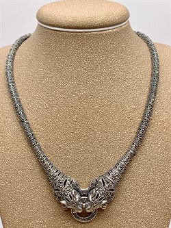 *Колье р.55 Кошки Микс Марказит арт. NE531-069 вес 38.57 г - фото 296019 *Колье р.55 Кошки Микс Марказит арт. NE531-069 вес 38.57 г - фото 296019