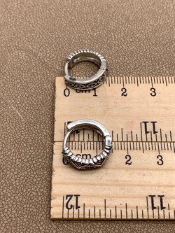 *Серьги Конго Марказит арт. HE1496-648 Вес 5,58 г - фото 296045 *Серьги Конго Марказит арт. HE1496-648 Вес 5,58 г - фото 296045