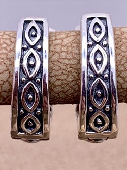 *Серьги Конго Марказит арт. HE1496-648 Вес 5,58 г - фото 296053 *Серьги Конго Марказит арт. HE1496-648 Вес 5,58 г - фото 296053