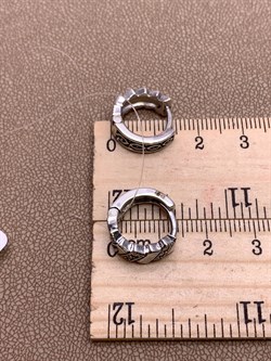 *Серьги Конго Марказит арт. HE1497-907 вес 5,22 г - фото 296096 *Серьги Конго Марказит арт. HE1497-907 вес 5,22 г - фото 296096