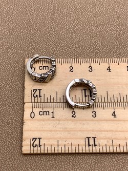 *Серьги Конго Марказит арт. HE1497-907 вес 5,22 г - фото 296097 *Серьги Конго Марказит арт. HE1497-907 вес 5,22 г - фото 296097