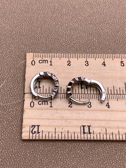 *Серьги Конго Марказит арт. HE1497-907 вес 5,22 г - фото 296098 *Серьги Конго Марказит арт. HE1497-907 вес 5,22 г - фото 296098