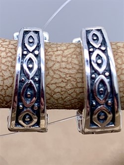 *Серьги Конго Марказит арт. HE1497-907 вес 5,22 г - фото 296109 *Серьги Конго Марказит арт. HE1497-907 вес 5,22 г - фото 296109