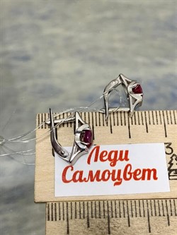 *Серьги Рубин арт. 2340160264-37-281 Вес 1,95 г - фото 296138 *Серьги Рубин арт. 2340160264-37-281 Вес 1,95 г - фото 296138