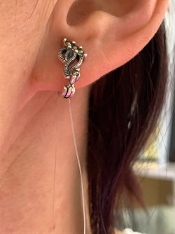 *Серьги Марказит арт. HE0447-249 Вес 3,44 г - фото 296192 *Серьги Марказит арт. HE0447-249 Вес 3,44 г - фото 296192