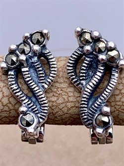 *Серьги Марказит арт. HE0447-249 Вес 3,44 г - фото 296194 *Серьги Марказит арт. HE0447-249 Вес 3,44 г - фото 296194