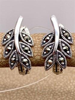 *Серьги Марказит арт. HE1621-822 вес 2,84 г - фото 296222