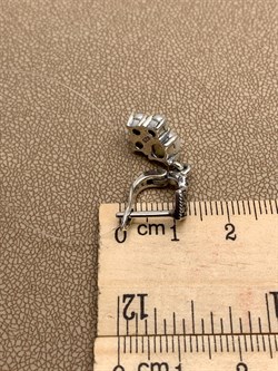 *Серьги Микс Марказит Жемчуг арт. HE0572-307 вес 5,59 г - фото 296229 *Серьги Микс Марказит Жемчуг арт. HE0572-307 вес 5,59 г - фото 296229