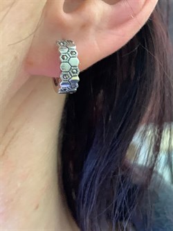 *Серьги Соты Конго Марказит арт. HE1498-195 Вес 5,42 г - фото 296244 *Серьги Соты Конго Марказит арт. HE1498-195 Вес 5,42 г - фото 296244