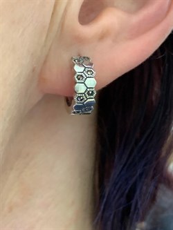 *Серьги Соты Конго Марказит арт. HE1498-195 Вес 5,42 г - фото 296245 *Серьги Соты Конго Марказит арт. HE1498-195 Вес 5,42 г - фото 296245