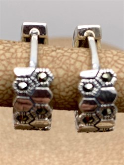 *Серьги Соты Конго Марказит арт. HE1498-195 Вес 5,42 г - фото 296249 *Серьги Соты Конго Марказит арт. HE1498-195 Вес 5,42 г - фото 296249