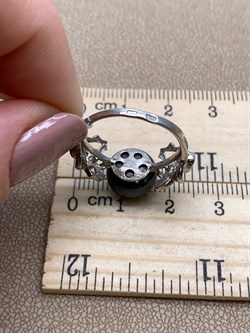 *Кольцо р.17,5 Черный Жемчуг д.10,5*11мм арт. 1.0995.0.b-144 Вес 3,86 г - фото 296489 *Кольцо р.17,5 Черный Жемчуг д.10,5*11мм арт. 1.0995.0.b-144 Вес 3,86 г - фото 296489