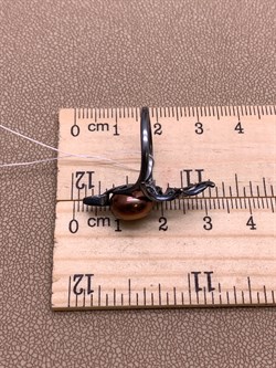 *Кольцо р.17 Шоколадный Жемчуг д.10*10,5мм арт. 1.0999.0.b-241 Вес 3,19 г - фото 296503 *Кольцо р.17 Шоколадный Жемчуг д.10*10,5мм арт. 1.0999.0.b-241 Вес 3,19 г - фото 296503