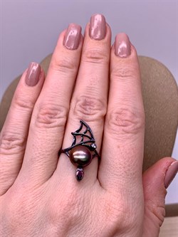 *Кольцо р.17 Шоколадный Жемчуг д.10*10,5мм арт. 1.0999.0.b-241 Вес 3,19 г - фото 296505 *Кольцо р.17 Шоколадный Жемчуг д.10*10,5мм арт. 1.0999.0.b-241 Вес 3,19 г - фото 296505