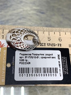 *Подвеска Elements арт. 37-ПЛ010-31 Вес 3,63 г - фото 296615