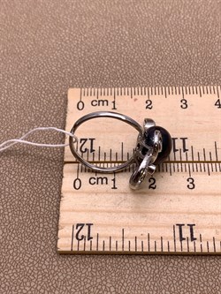 *Кольцо р.17,5 Черный Жемчуг д.9,5*10мм арт. 1.0998.0.b-032 Вес 3,95 г - фото 296815 *Кольцо р.17,5 Черный Жемчуг д.9,5*10мм арт. 1.0998.0.b-032 Вес 3,95 г - фото 296815