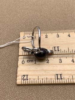 *Кольцо р.17,5 Черный Жемчуг д.9,5*10мм арт. 1.0998.0.b-032 Вес 3,95 г - фото 296816 *Кольцо р.17,5 Черный Жемчуг д.9,5*10мм арт. 1.0998.0.b-032 Вес 3,95 г - фото 296816