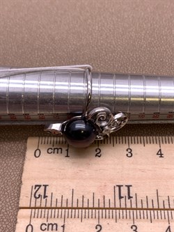 *Кольцо р.17,5 Черный Жемчуг д.9,5*10мм арт. 1.0998.0.b-032 Вес 3,95 г - фото 296822 *Кольцо р.17,5 Черный Жемчуг д.9,5*10мм арт. 1.0998.0.b-032 Вес 3,95 г - фото 296822