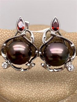 *Серьги Шоколадный Жемчуг д.9,5*10мм арт. 2.0997.0.b-691 Вес 6,04 г - фото 296847 *Серьги Шоколадный Жемчуг д.9,5*10мм арт. 2.0997.0.b-691 Вес 6,04 г - фото 296847