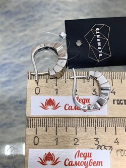 *Серьги Elements арт. 37-СЛ030-31 Вес 10,18 г - фото 297046
