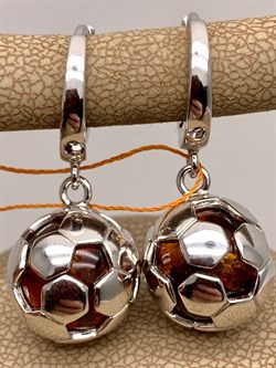 *Серьги Конго Коньячный Янтарь арт. 25025200153-013 Вес 10,04 г - фото 297064 *Серьги Конго Коньячный Янтарь арт. 25025200153-013 Вес 10,04 г - фото 297064