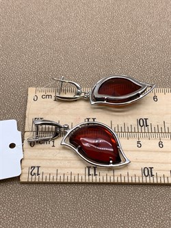 *Серьги Коньячный Янтарь арт. 23020219519-243 Вес 9,8 г - фото 297082 *Серьги Коньячный Янтарь арт. 23020219519-243 Вес 9,8 г - фото 297082