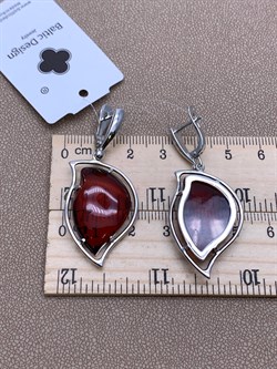 *Серьги Коньячный Янтарь арт. 23020219519-243 Вес 9,8 г - фото 297083 *Серьги Коньячный Янтарь арт. 23020219519-243 Вес 9,8 г - фото 297083