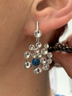 *Серьги Elements Голубой Апатит арт. 37-СЛ036-31-579-8000 Вес 7,18 г - фото 297309 *Серьги Elements Голубой Апатит арт. 37-СЛ036-31-579-8000 Вес 7,18 г - фото 297309