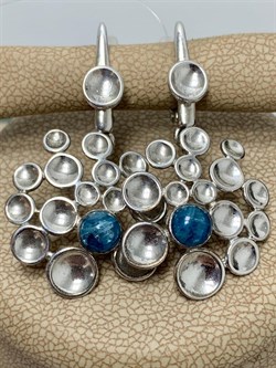 *Серьги Elements Голубой Апатит арт. 37-СЛ036-31-579-8000 Вес 7,18 г - фото 297313 *Серьги Elements Голубой Апатит арт. 37-СЛ036-31-579-8000 Вес 7,18 г - фото 297313