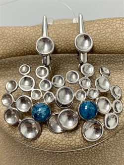 *Серьги Elements Голубой Апатит арт. 37-СЛ036-31-579-8000 Вес 7,18 г - фото 297314 *Серьги Elements Голубой Апатит арт. 37-СЛ036-31-579-8000 Вес 7,18 г - фото 297314