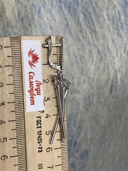 *Серьги арт. ЛС37-СЛ025/1-14-000 Вес 9,15 г - фото 297371 *Серьги арт. ЛС37-СЛ025/1-14-000 Вес 9,15 г - фото 297371