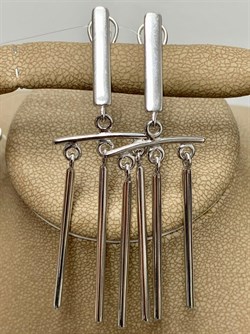 *Серьги арт. ЛС37-СЛ025/1-14-000 Вес 9,15 г - фото 297375 *Серьги арт. ЛС37-СЛ025/1-14-000 Вес 9,15 г - фото 297375