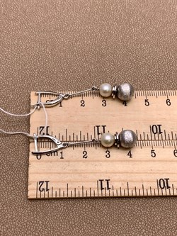 *Серьги Белый Жемчуг цв Белое арт. 02-0001-00-301-1120-31-254 Вес 4,86 г - фото 298057 *Серьги Белый Жемчуг цв Белое арт. 02-0001-00-301-1120-31-254 Вес 4,86 г - фото 298057