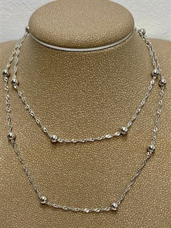 *Цепь р.45-50 д.025 Перлина арт. 161163R025L45-953 Вес 3,49 г - фото 298295 *Цепь р.45-50 д.025 Перлина арт. 161163R025L45-953 Вес 3,49 г - фото 298295