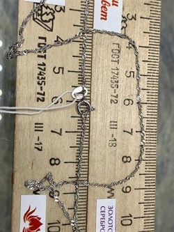 *Цепь р.45 д.020 Сингапур арт. 1639R020L45-161 Вес 1,07 г - фото 298317 *Цепь р.45 д.020 Сингапур арт. 1639R020L45-161 Вес 1,07 г - фото 298317