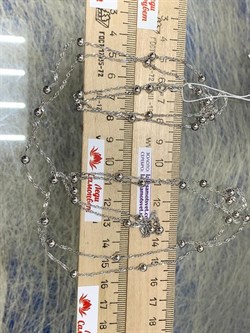 *Цепь р.120 д.025 Перлина Сингапур арт. 1611R025L120-916 Вес 8,53 г - фото 298336