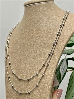 *Цепь р.50 Перлина Снейк арт. 181163R015L50-804 (Вес 6 г) - фото 298543