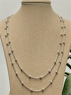 *Цепь р.50 Перлина Снейк арт. 181163R015L50-804 (Вес 6 г) - фото 298548