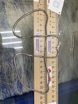 *Цепь р.60 Змейка арт. 2108R300L60-155, (Вес 18,70 г) - фото 299494