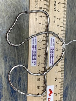 *Цепь р.45 Змейка арт. 2108R300L45-482, (Вес 15,25 г) - фото 299650