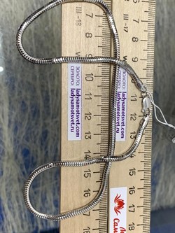 *Цепь р.40 Змейка арт. 2108R300L40-733, (Вес 12,7 г) - фото 299679 *Цепь р.40 Змейка арт. 2108R300L40-733, (Вес 12,7 г) - фото 299679